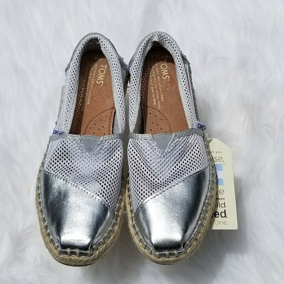 silver mesh shoes